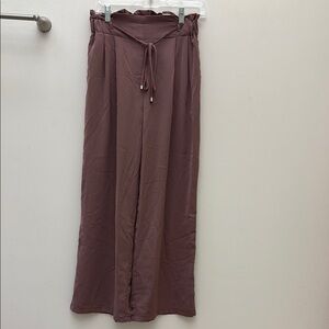 Stylish Mauve Wide-Leg Pants